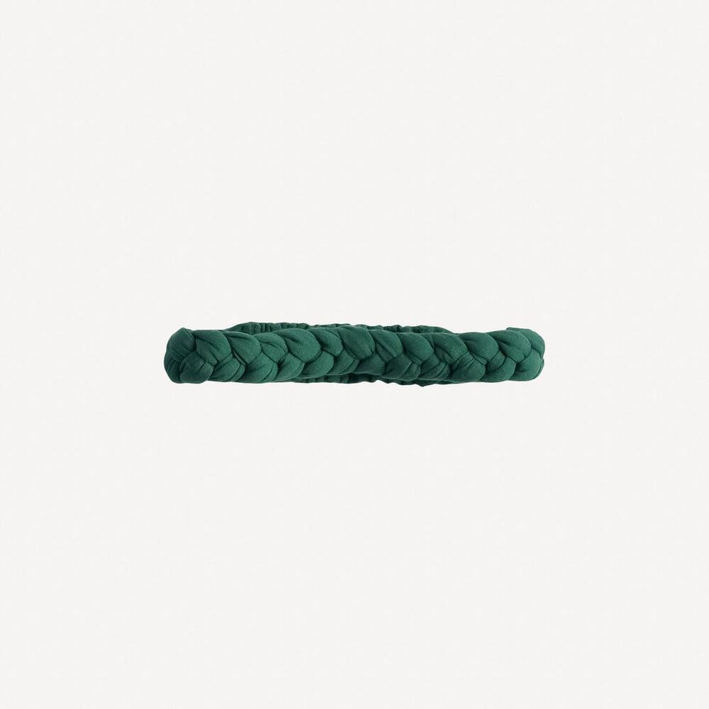 NWT Kate Quinn Pine Green Modal Skinny Braided Headband S Small